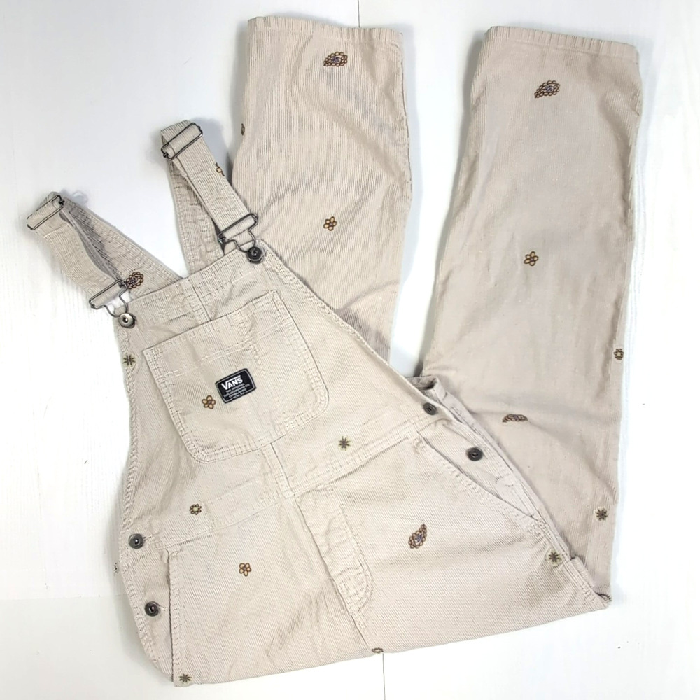 Vans Cream Jumpsuit with Brown Accents